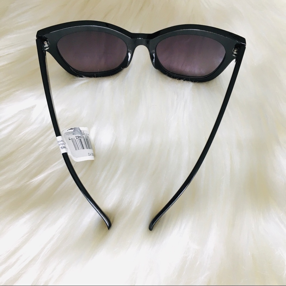 NWT Nine West Women’s Black Cateye Tinted Lens Sunglasses - Picture 9 of 9